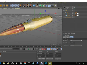 sniper rifle bullet low poly high quality ready for games 3D Model