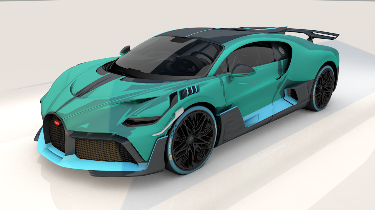 Bugatti Divo 2019 High Polygons Ready For Games 3d Model In Cart