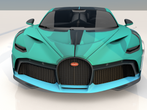 bugatti divo 2019 high polygons ready for games 3D मॉडल