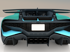 bugatti divo 2019 high polygons ready for games 3D मॉडल