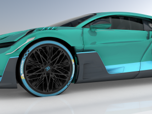 bugatti divo 2019 high polygons ready for games 3D मॉडल
