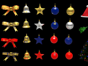 пакеты рождественских моделей, готовые для игровых сред 3D Модель