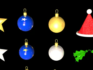 christmas models packs ready for game environments 3D Model