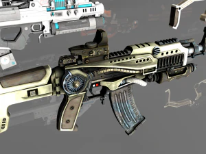 mega pacote de assalto de fic&ccedil;&atilde;o cient&iacute;fica Modelo 3D