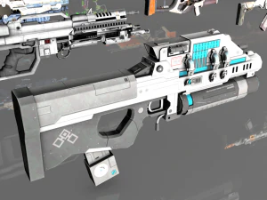 mega pacote de assalto de fic&ccedil;&atilde;o cient&iacute;fica Modelo 3D