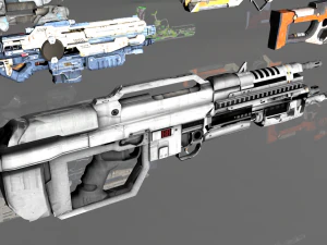 mega pacote de assalto de fic&ccedil;&atilde;o cient&iacute;fica Modelo 3D