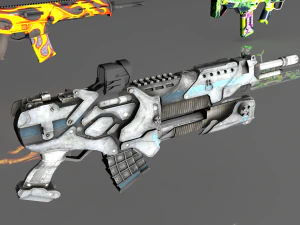 mega pacote de assalto de fic&ccedil;&atilde;o cient&iacute;fica Modelo 3D