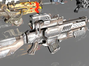 mega pacote de assalto de fic&ccedil;&atilde;o cient&iacute;fica Modelo 3D