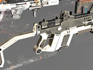 mega pacote de assalto de fic&ccedil;&atilde;o cient&iacute;fica Modelo 3D