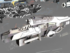 mega pacote de assalto de fic&ccedil;&atilde;o cient&iacute;fica Modelo 3D