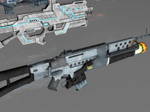 mega pacote de assalto de fic&ccedil;&atilde;o cient&iacute;fica Modelo 3D