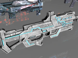 mega pacote de assalto de fic&ccedil;&atilde;o cient&iacute;fica Modelo 3D