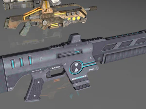 mega pacote de assalto de fic&ccedil;&atilde;o cient&iacute;fica Modelo 3D