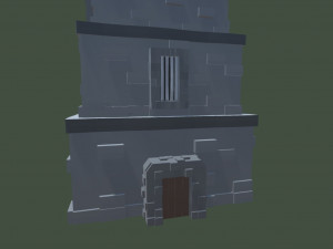 low poly tower 3D Model