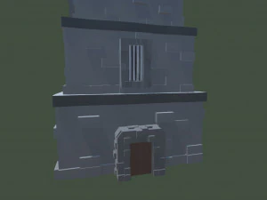 low poly tower 3D Model
