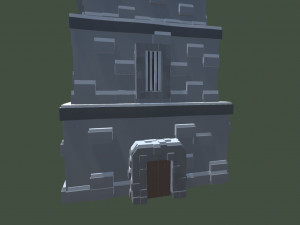 low poly tower 3D Model