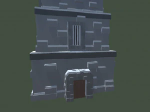 low poly tower 3D Model