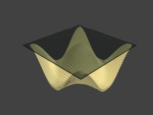 caffe table parametric furniture 3D Model