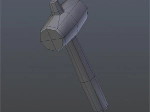 hand-painted hammer 3D Model