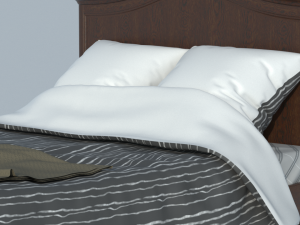 classic bed Modèle 3D