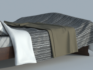 classic bed Modèle 3D