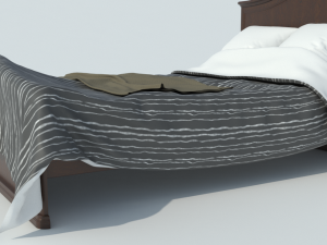 classic bed Modèle 3D