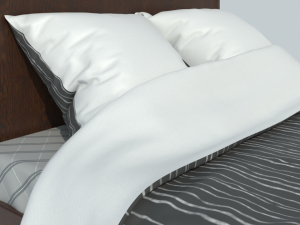 classic bed Modèle 3D
