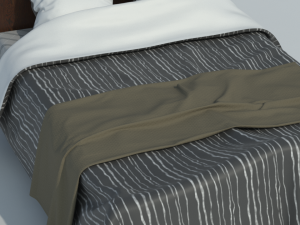 classic bed Modèle 3D