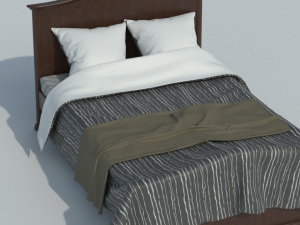 classic bed Modèle 3D