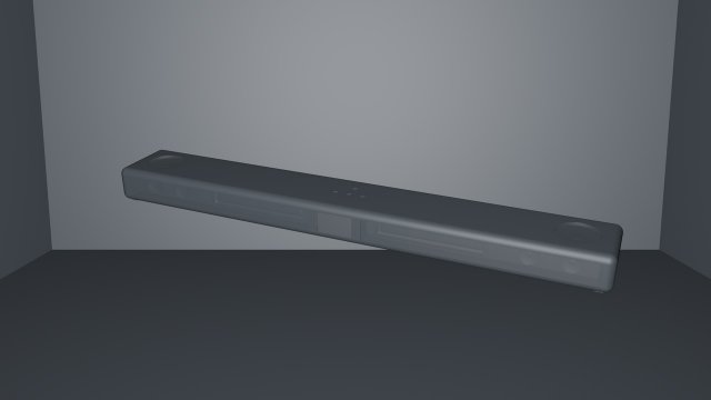 soundbar simple desing 3D Model .c4d .max .obj .3ds .fbx .stl .blend 