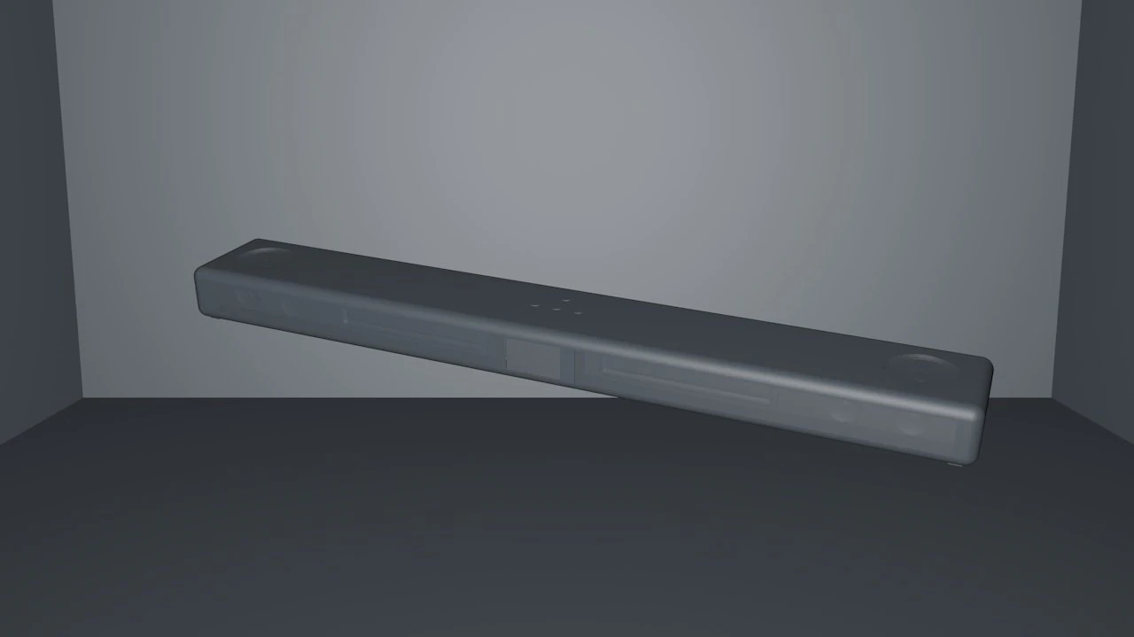 soundbar 3D Model .c4d .max .obj .3ds .fbx .stl .blend