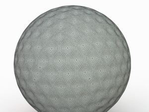 golf ball blue 3D-Modell