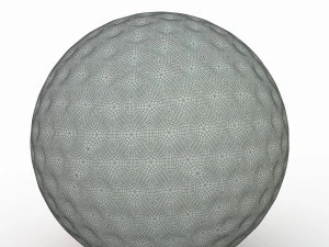 golf ball blue 3D Model