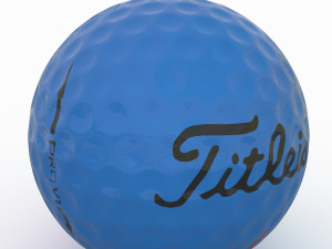 golf ball blue 3D-Modell