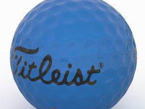 golf ball blue 3D-Modell