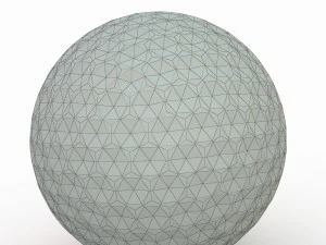 golf ball blue 3D Model