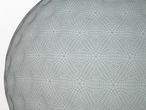 golf ball blue 3D-Modell