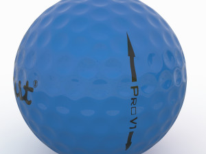 golf ball blue 3D-Modell