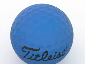 golf ball blue 3D Model