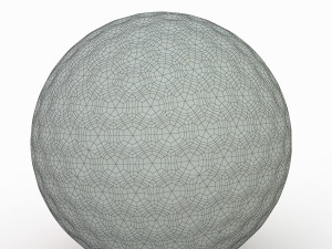 golf ball blue 3D-Modell