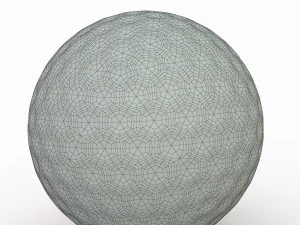 golf ball blue 3D Model