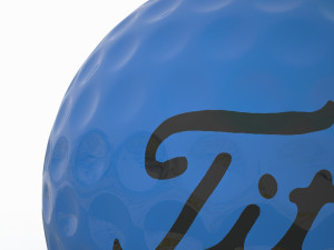 golf ball blue 3D-Modell