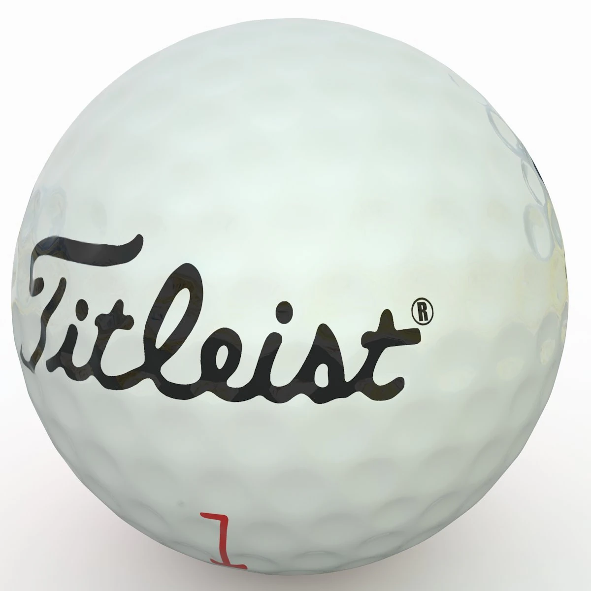 golf ball wite 3D Model .c4d .max .obj .3ds .fbx .stl .blend 