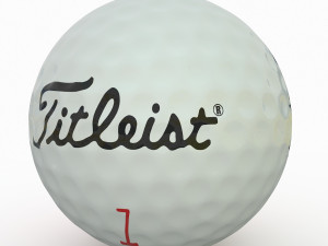 golf ball wite Model 3D