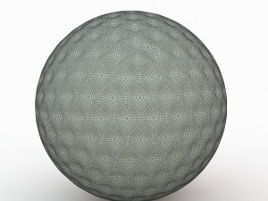 golf ball wite Model 3D