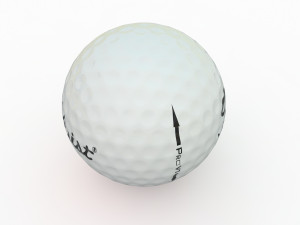 golf ball wite Model 3D