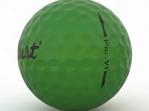 golf ball green 3D Model