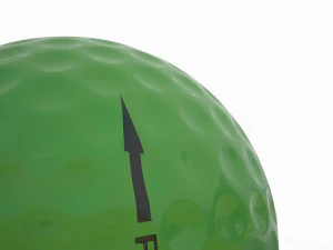 golf ball green 3D Model