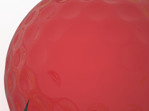 golf ball red 3D Model