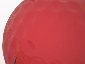 golf ball red 3D Model